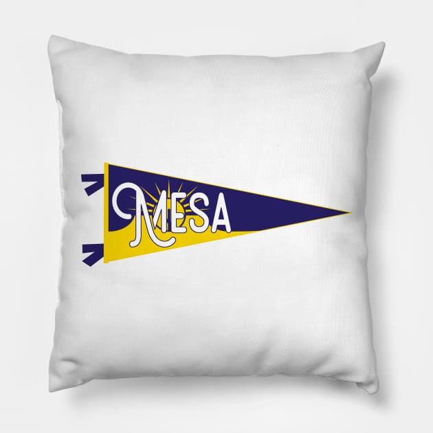 Mesa Flag Pennant Pillow by zsonn