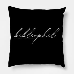 German language in use bibliophil - book lover Pillow