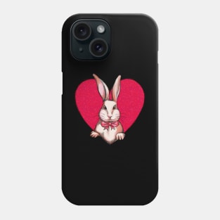 Happy Valentine A Bunny With Heart, Love Symbol Phone Case