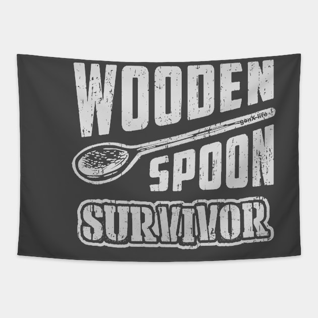 Wooden Spoon Survivor Tapestry by genX life