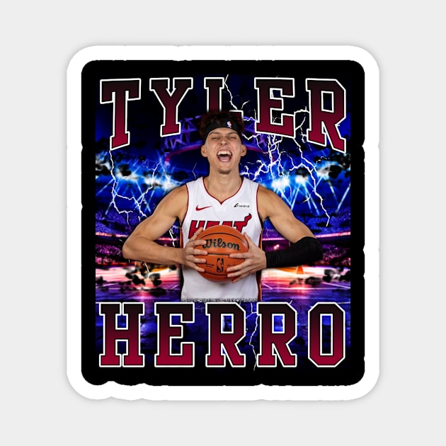 Tyler Herro Magnet by Gojes Art