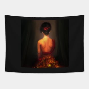 Autumn Dress Tapestry