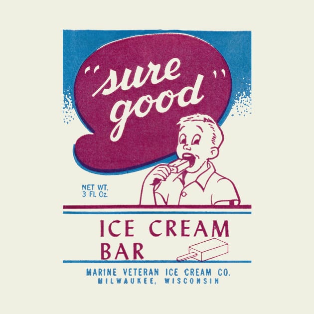 1950s Sure Good Ice Cream Bar by historicimage