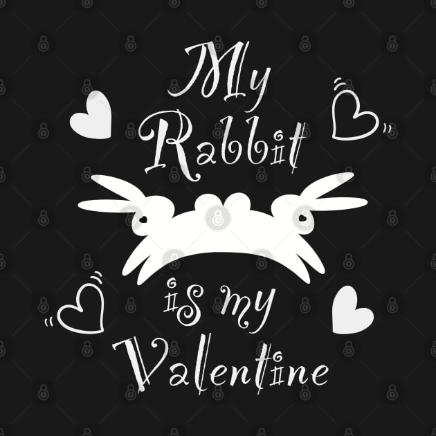 My rabbit is my Valentine by Xatutik-Art