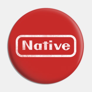 Funny Native American Knock-off Design Pin