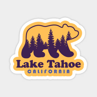 Lake Tahoe Tie Dye Bear California  Hippie CA Magnet