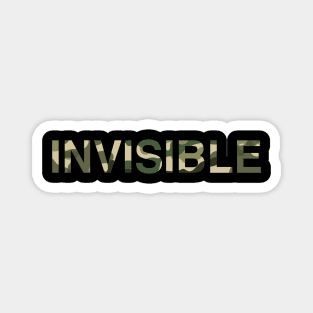 Invisible Text In Camouflage Magnet