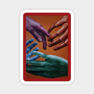 color hands graphic design Magnet