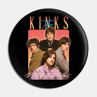 The Kinks Retro Aesthetics Fan Art Pin