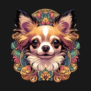 Chihuahua Dog - Art Nouveau  - Dog Lovers Design T-Shirt