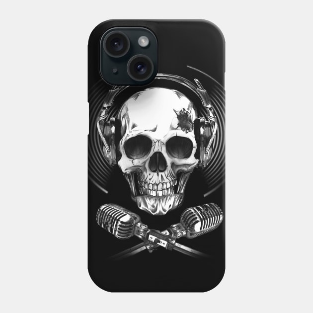 Singer Skull Phone Case by Buy Custom Things