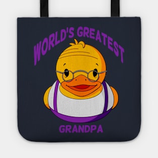 World’s Greatest Grandpa Rubber Duck Tote