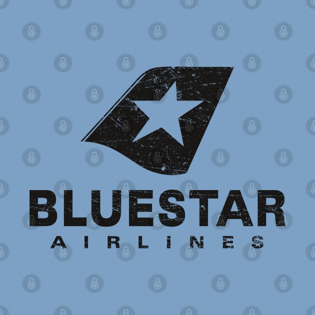 BlueStar Airlines (aged look) by MoviTees.com