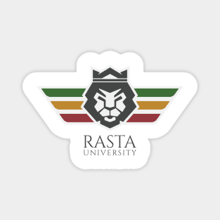 Rasta University Lion Rasta Colors Reggae Magnet