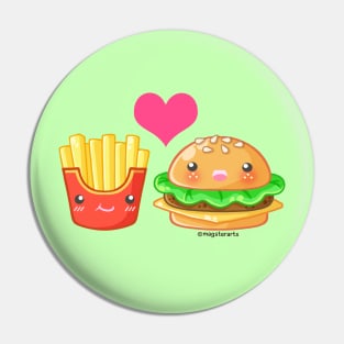 BFF Hamburger & Fries Pin