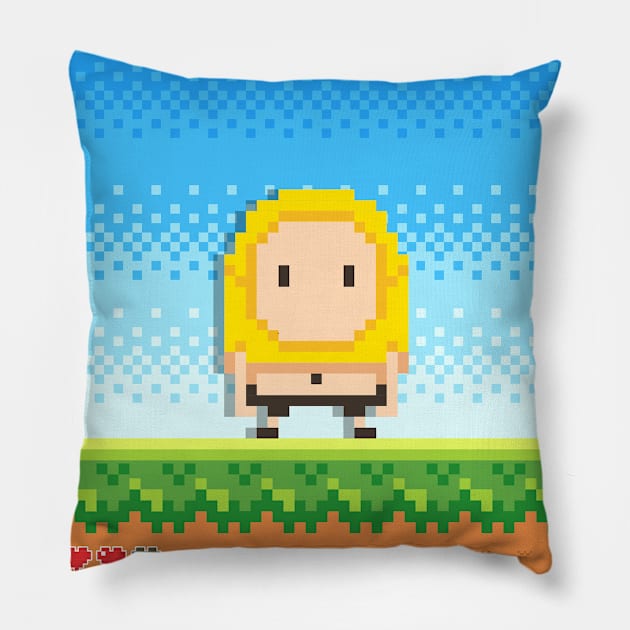 8 Bit Shaogao Pillow by Shaogao