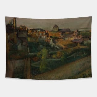 View of Saint-Valery-sur-Somme by Edgar Degas Tapestry