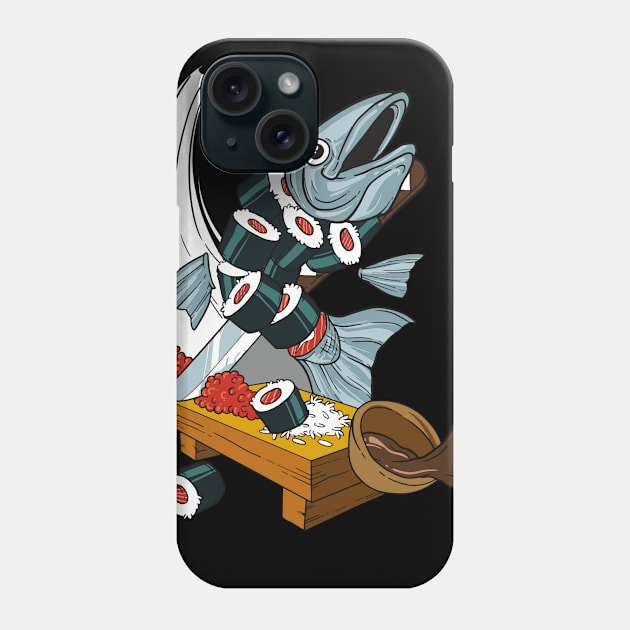 Sliced-Sushi Phone Case by gdimido