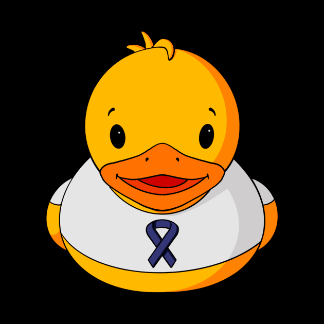 Colon Cancer Awareness Rubber Duck by Alisha Ober Designs