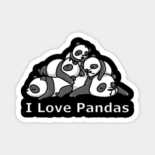 Stack of Pandas Magnet