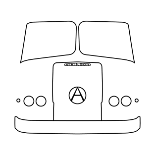 Atkinson Borderer truck outline graphic (black) T-Shirt