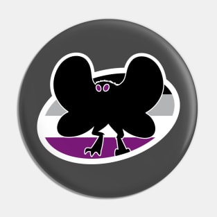 Asexual Mothman Cryptid Pride Pin