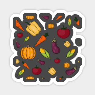 colorful seamless vegetables Magnet