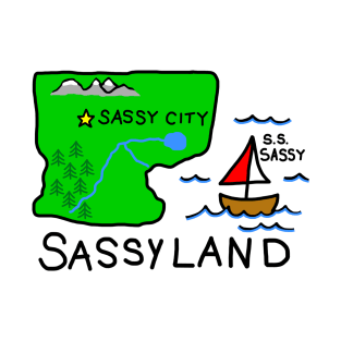 Sassyland - Sassy's Sassiest Boys - Phil Hartman SNL T-Shirt