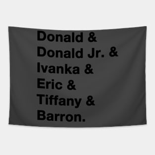 The Trumps Black Tapestry