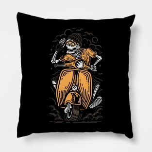 Skeleton rider Pillow