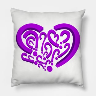 Who is in my heart? Purple color Pillow