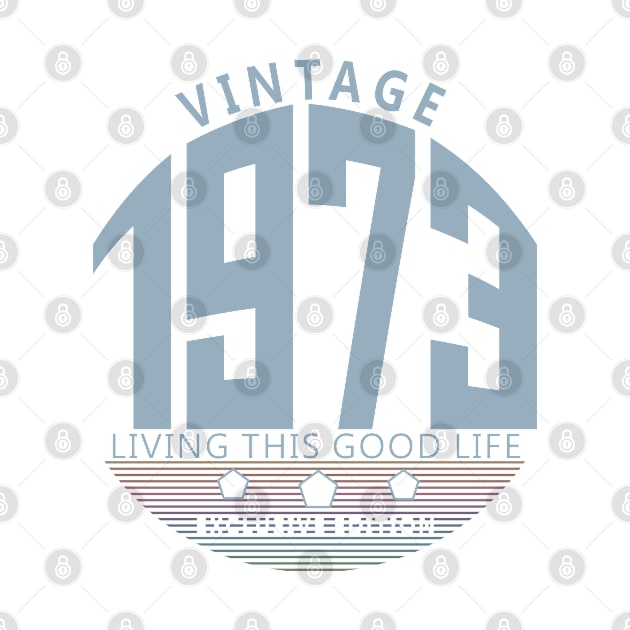 47th Birthday T-Shirt - Vintage 1973 by Reshartinc