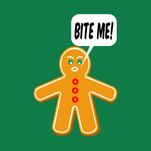 Bite Me Gingerbread Man T-Shirt