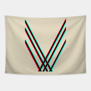 3d stripes Tapestry