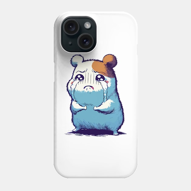 Crying Sad Hamster Phone Case by TomFrontierArt