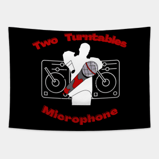 Two Turntables and Microphone Tapestry