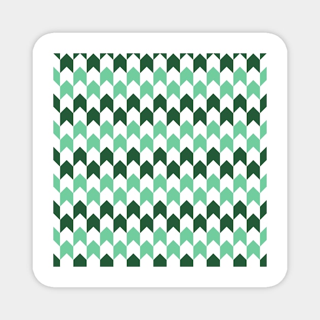 Green Pattern Magnet by Rizaldiuk