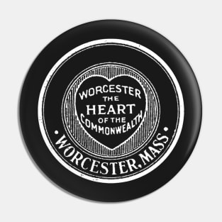 Worcester Massachusetts Heart of the Commonwealth Pin