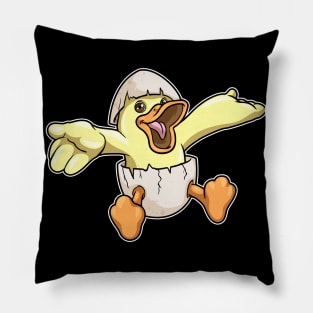 Duck hatchs from Egg Pillow