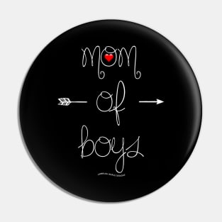 Mom Of Boys Mothers Day Novelty Gift Pin