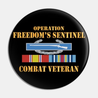 Operation Freedom’s Sentinel (OFS) SVC Bar  w CIB - Combat Veteran X 300 Pin