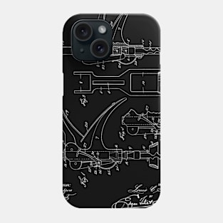 Corkscrew Vintage Patent Hand Drawing Phone Case