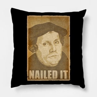 Martin Luther Nailed It Propaganda Pop Art Pillow