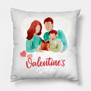 Valentines Day T-Shirt Pillow