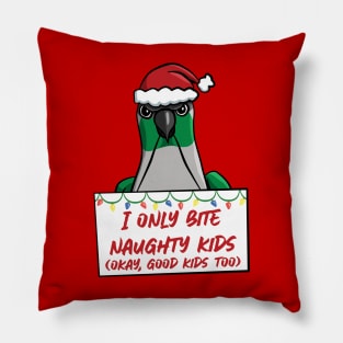 Only Bite Naughty Kids Green Cheeked Conure Pillow