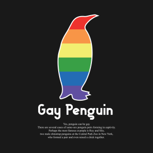 Gay Penguin G9w - Can animals be gay series - meme gift t-shirt T-Shirt