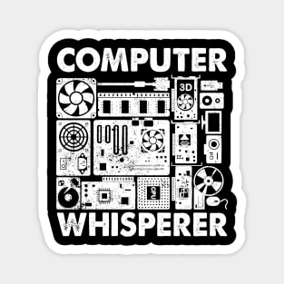 Computer Whisperer - Tech Support Nerds Geeks Magnet