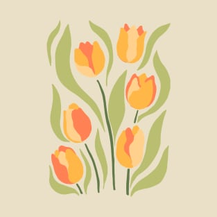 Orange Yellow Tulips T-Shirt