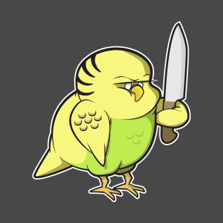 budgie with a knife T-Shirt
