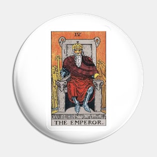 The Emperor, Raider Waite Tarot, Divination Tarot Pin